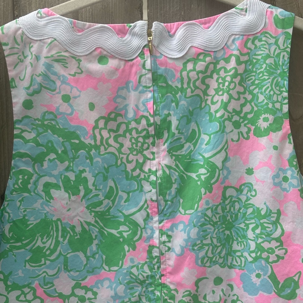 Lilly Pulitzer Romney Tropical Beach Floral Shift Romper Dress Women’s Size 12 - Picture 9 of 10